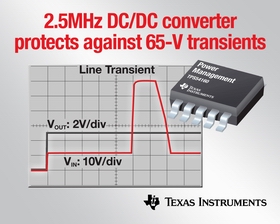 德州儀器采用 Eco-modeTM 技術的 65 V SWIFTTM DC/DC 轉換器