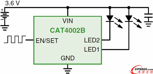 CAT4002B應用電路圖