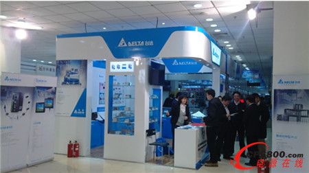新中發電子市場內的臺達電源品牌專柜時尚靚麗