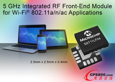 MicrochipƳmIEEE 802.11a/n/acõȫ5 GHz 50ƥWLANǰģK
